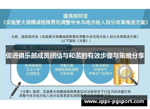 促进俱乐部成员团结与和谐的有效步骤与策略分享