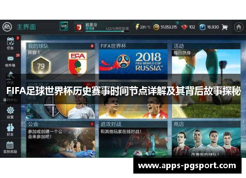 FIFA足球世界杯历史赛事时间节点详解及其背后故事探秘